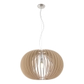 Eglo 95042 - Suspension sur câble STELLATO 1xE27/60W/230V Ø 70 cm beige