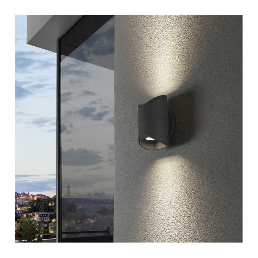 Eglo 95076 - Applique da esterno ABRANTES 2xLED/6W/230V