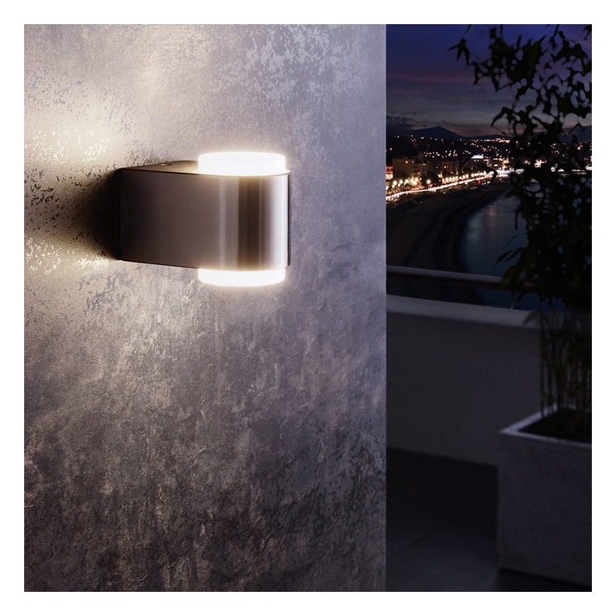 Eglo 95079 - Applique murale extérieure BRIONES 2xLED/3W/230V IP44
