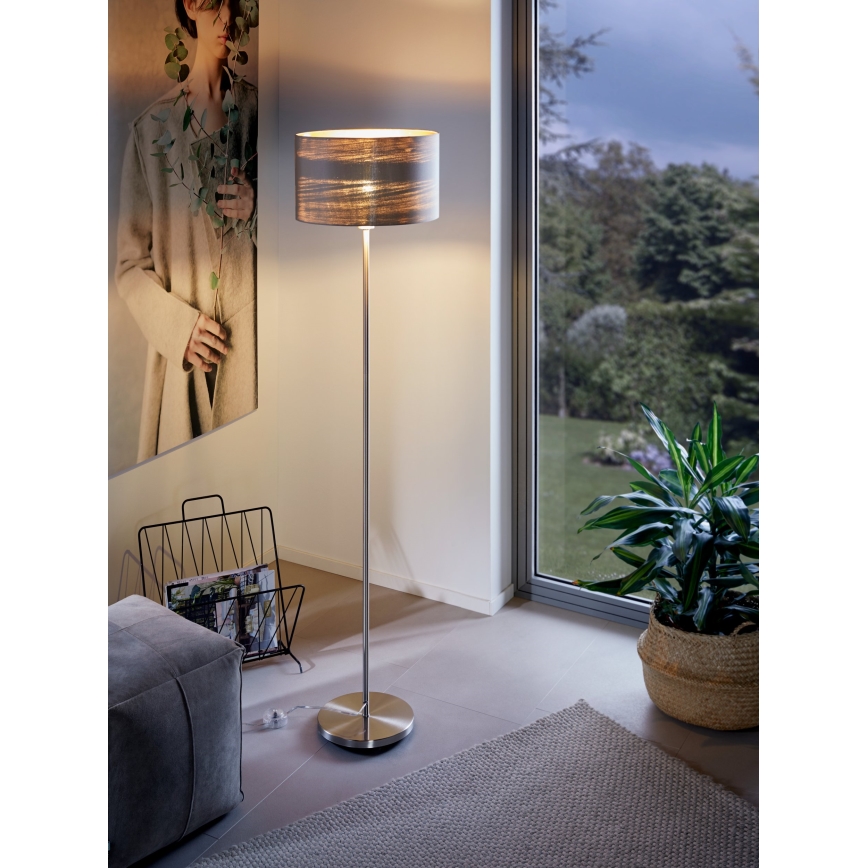 Eglo - Lampadaire 1xE27/60W/230V taupe