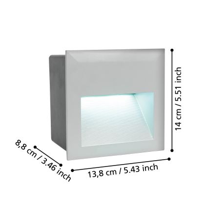 Eglo - LED-Orientierungsleuchte 1xLED/3,7W/230V IP65