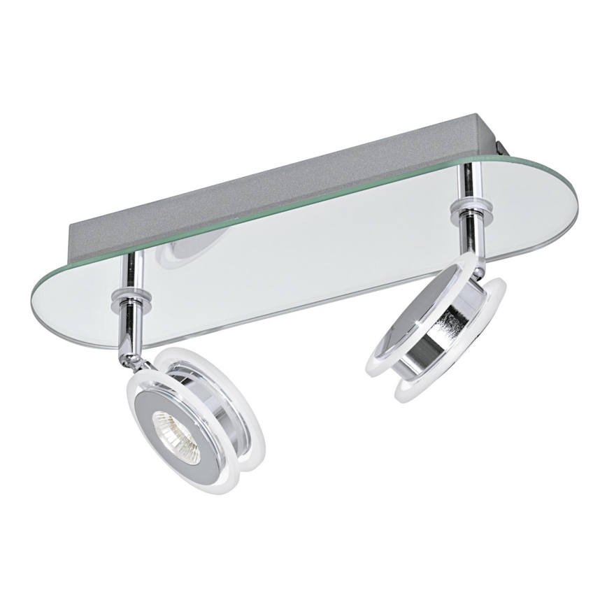 Eglo 95278 - Spot LED salle de bain AGUEDA 2xLED/3,3W/230V IP44