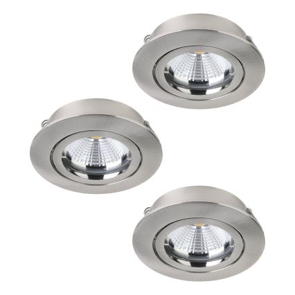 Eglo - SET 3pz Lampada LED da incasso TEDO 3xGU10-LED/5W/230V