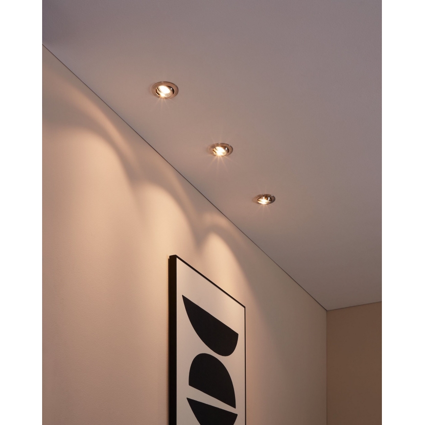 Eglo - Confezione da 3 faretti LED da incasso TEDO 1x GU10-LED/5W/230V