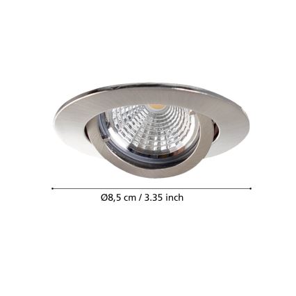 Eglo - Confezione da 3 faretti LED da incasso TEDO 1x GU10-LED/5W/230V