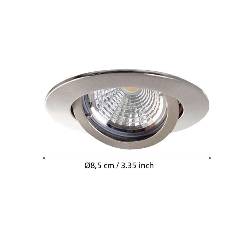 Eglo - Confezione da 3 faretti LED da incasso TEDO 1x GU10-LED/5W/230V