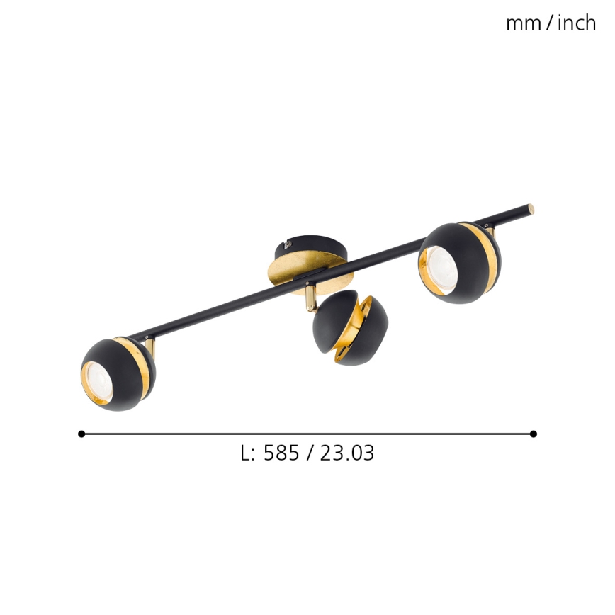 Eglo - Faretto LED 3xGU10-LED/4W/230V