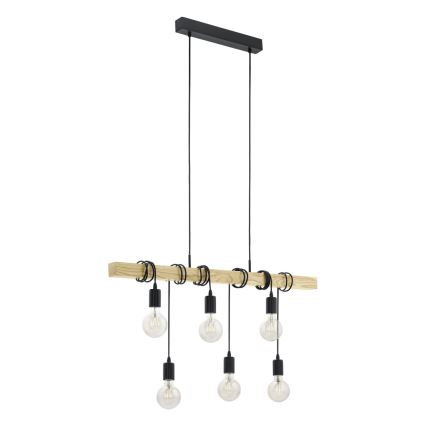 Eglo - Lampada a sospensione TOWNSHEND 6xE27/60W/230V