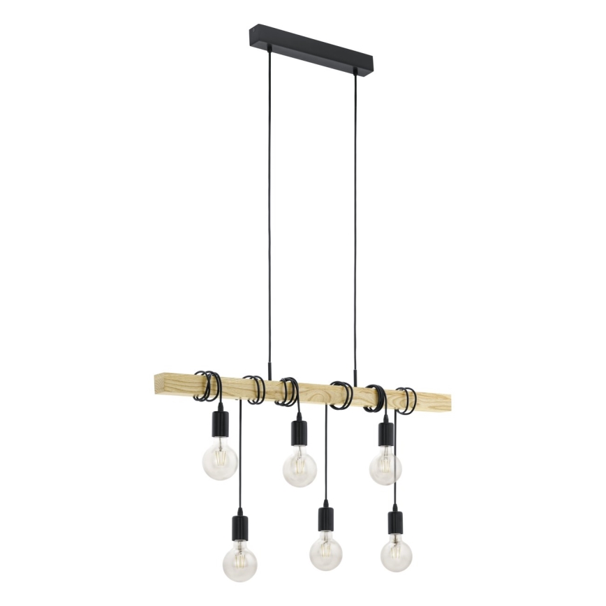 Eglo - Lampada a sospensione TOWNSHEND 6xE27/60W/230V