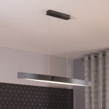 Eglo 95549 - LED-dimmbare Hängeleuchte mit Kabelaufhängung FORNES-S LED/24W/230V 2700-6500K schwarz-chrom