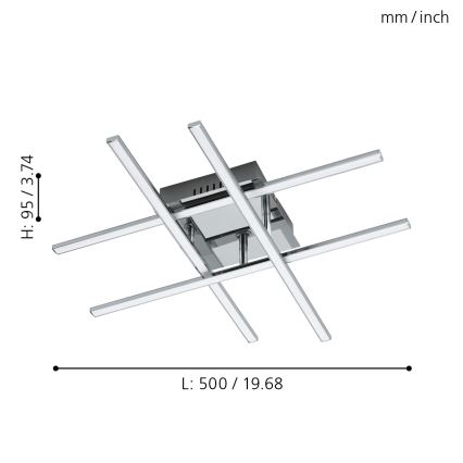 Eglo - Plafoniera LED/24W/230V
