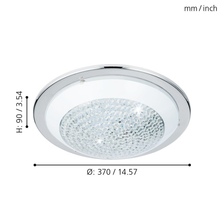 Eglo - Plafoniera LED di cristallo LED/16W/230V