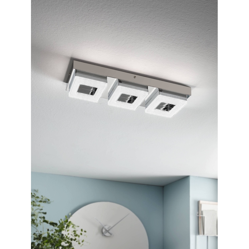 Eglo - Plafoniera LED di cristallo 3xLED/4W/230V