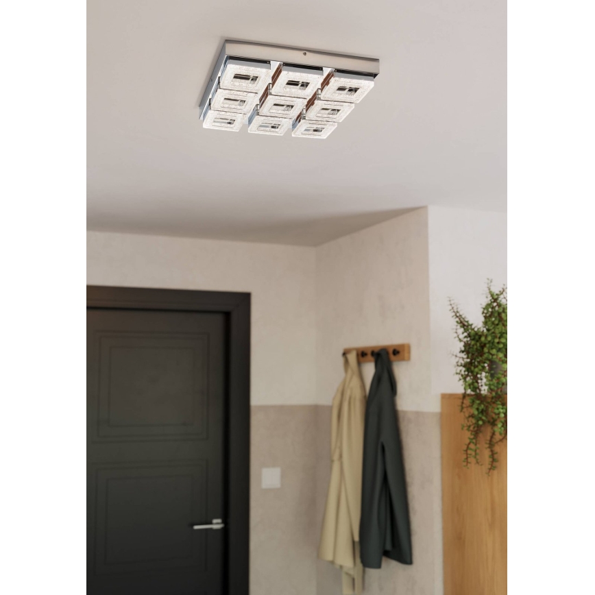 Eglo 95658 - Kristall-Deckenleuchte FRADELO 9xLED/4W/230V