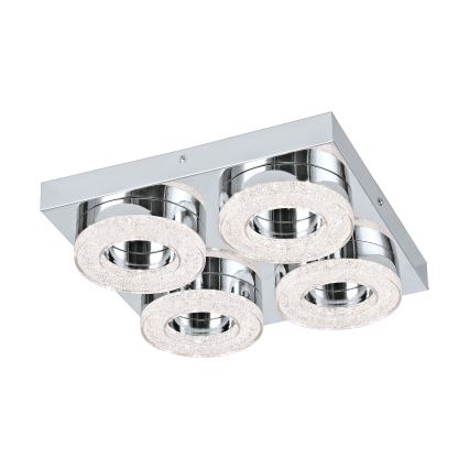 Eglo - Plafoniera LED di cristallo 4xLED/4W/230V