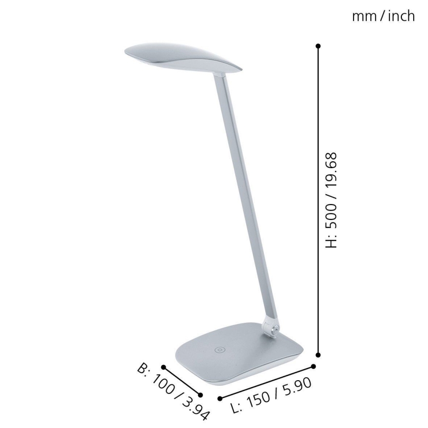 Eglo - Lampada da tavolo dimmerabile LED/4,5W/USB