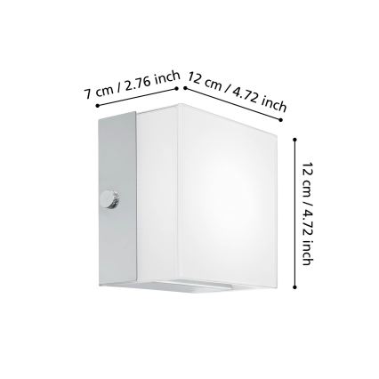 Eglo 95747 - Applique murale ALEA 2 LED/3,7 W/230 V