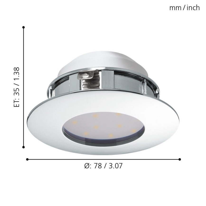 Eglo - lampada da incasso a LED 4,9W/230V
