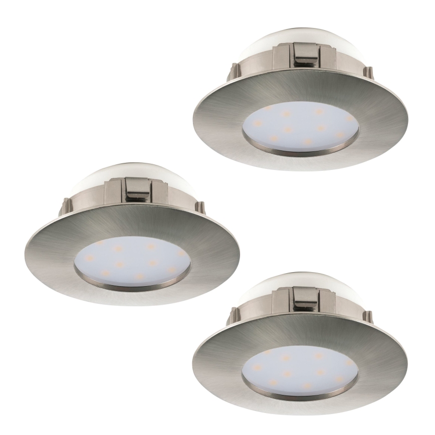 Eglo - PACK 3x Luminaire LED encastrable PINEDA 1xLED/4,9W/230V