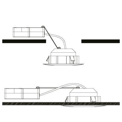 Eglo - SET 3x LED-Einbauleuchten PINEDA LED/4,9W/230V