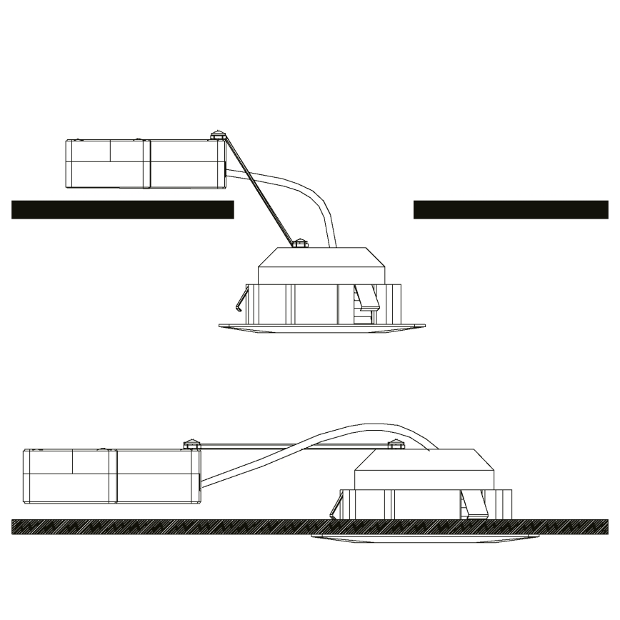 Eglo - SET 3x LED-Einbauleuchten PINEDA LED/4,9W/230V
