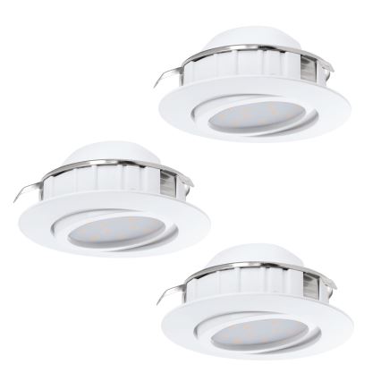 Eglo - 3er-Set LED-Einbauleuchten PINEDA LED/4,9W/230V