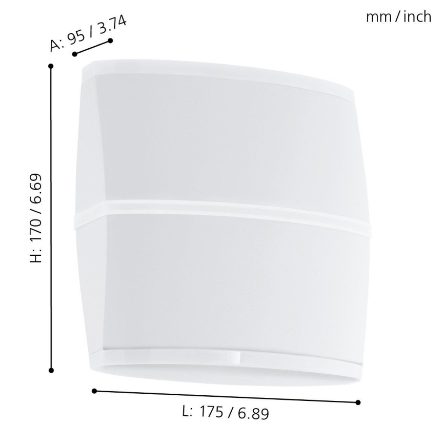 Eglo - LED Außenwandleuchte 2xLED/6W