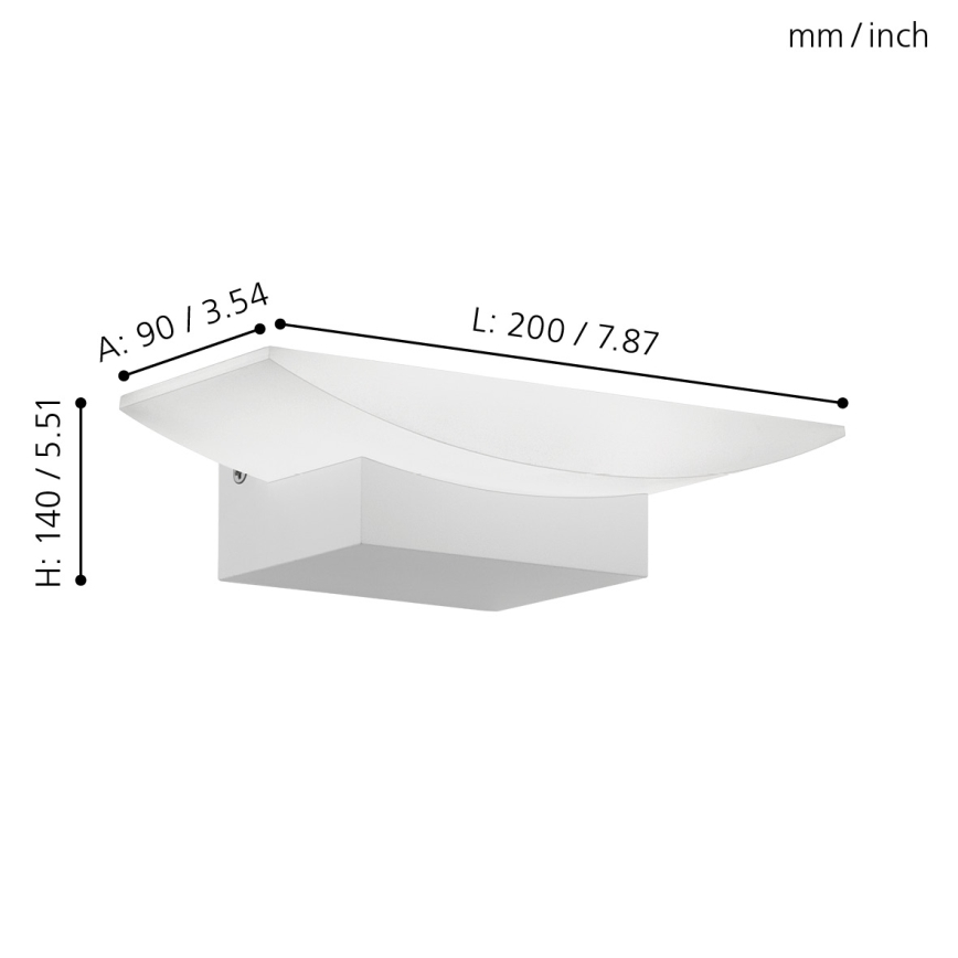 Eglo - Lampada da parete a LED/5,6W/230V