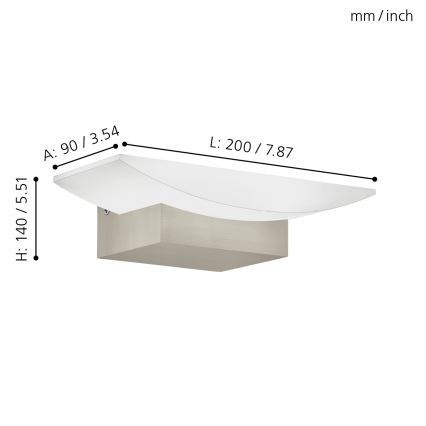 Eglo - Applique murale LED/5,6W/230V