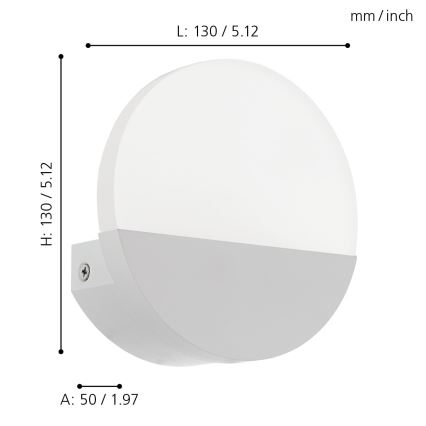 Eglo - Lampada da parete LED/4,5W/230V
