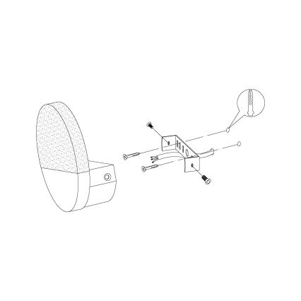 Eglo - LED Wandleuchte 1xLED/4,5W/230V