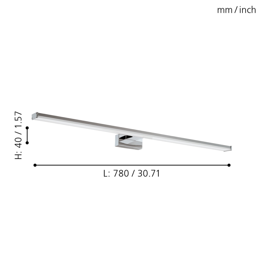Eglo - Luminaire salle de bain LED/14W/230V 4000K 78 cm IP44