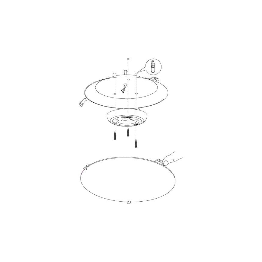 Eglo - LED Deckenleuchte LED/11W/230V