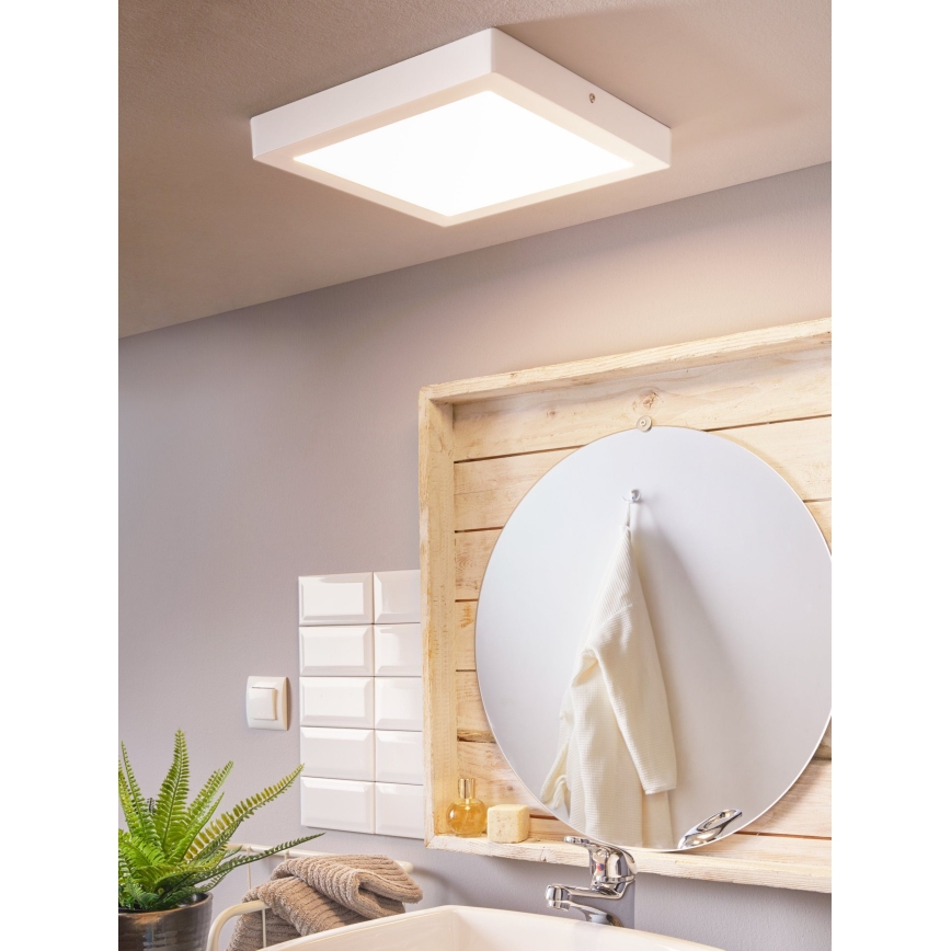 Eglo 96169 - LED-Deckenleuchte für Badezimmer FUEVA 1 LED/22W/230V IP44 30x30 cm