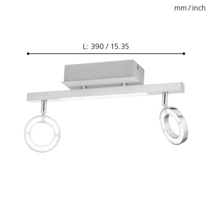 Eglo - LED-Spotleuchte 2xLED/3,2W + LED/3,3/230V