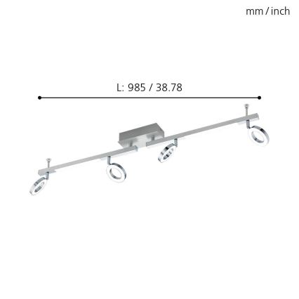 Eglo - LED-Spotleuchte 4xLED/3,2W + 2xLED/3,3W/230V