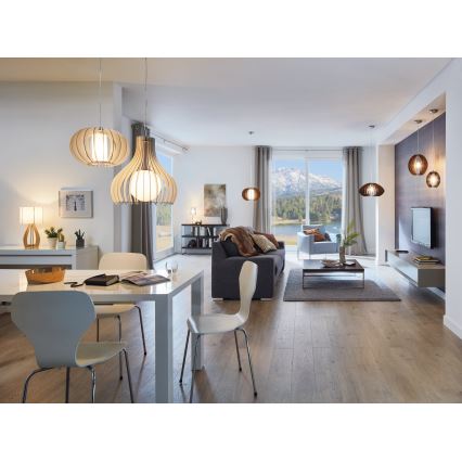 Eglo 96211 - Lampada a sospensione su cavo TINDORI 1xE27/60W/230V Ø 50 cm bianca