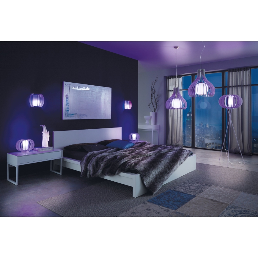 Eglo 96211 - Lampada a sospensione su cavo TINDORI 1xE27/60W/230V Ø 50 cm bianca