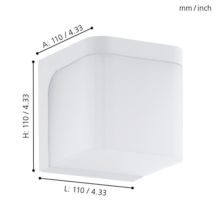 Eglo - LED-Wandleuchte für den Außenbereich LED/4,9W/230V IP44