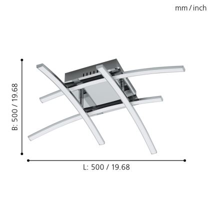 Eglo - Lampadario LED fisso 4xLED/5W/230V