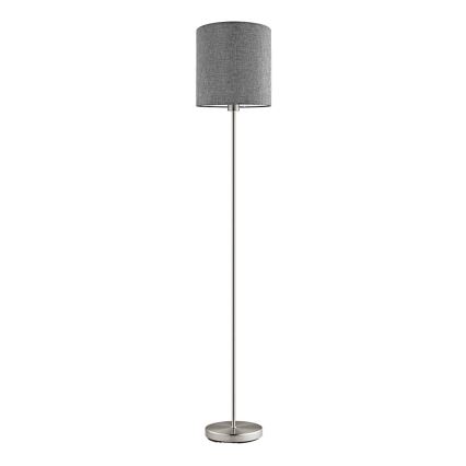 Eglo 96377 - Lampada da terra PASTERI 1xE27/60W/230V Ø 28 cm, grigio