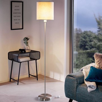 Eglo 96377 - Stehlampe PASTERI 1xE27/60W/230V Ø 28 cm grau