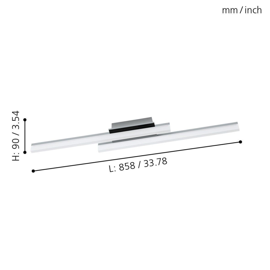Eglo - LED Deckenleuchte 2xLED/10W/230V