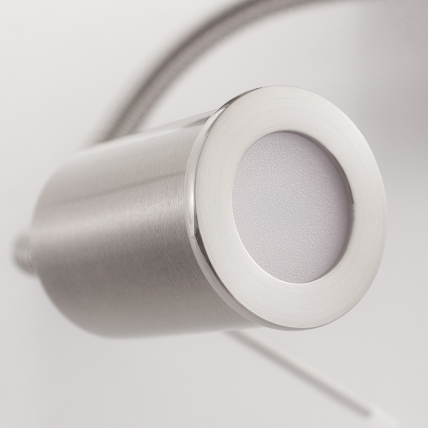 Eglo - Lampada LED flessibile 1xE27/40W+LED/3,8W taupe