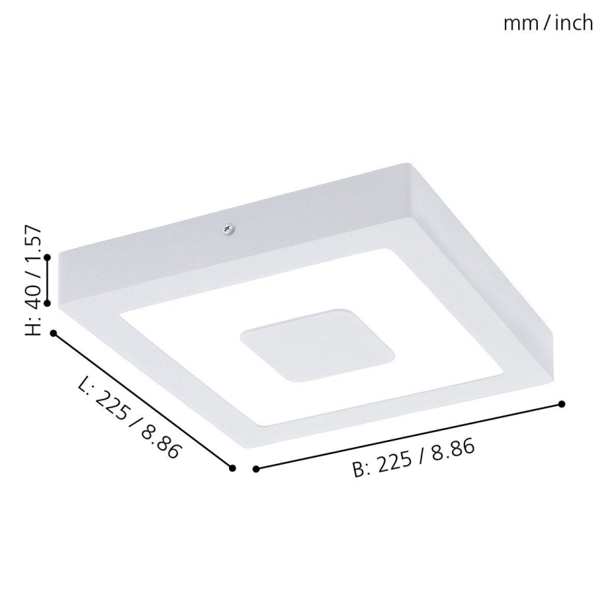 Eglo - Plafoniera LED da bagno LED/16,5W/230V