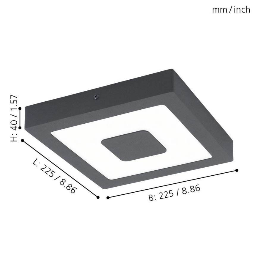 Eglo - Plafoniera LED da esterno LED/16,5W/230V