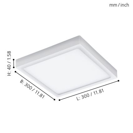 Eglo 96494 - Plafoniera da esterno a LED ARGOLIS LED/22W IP44