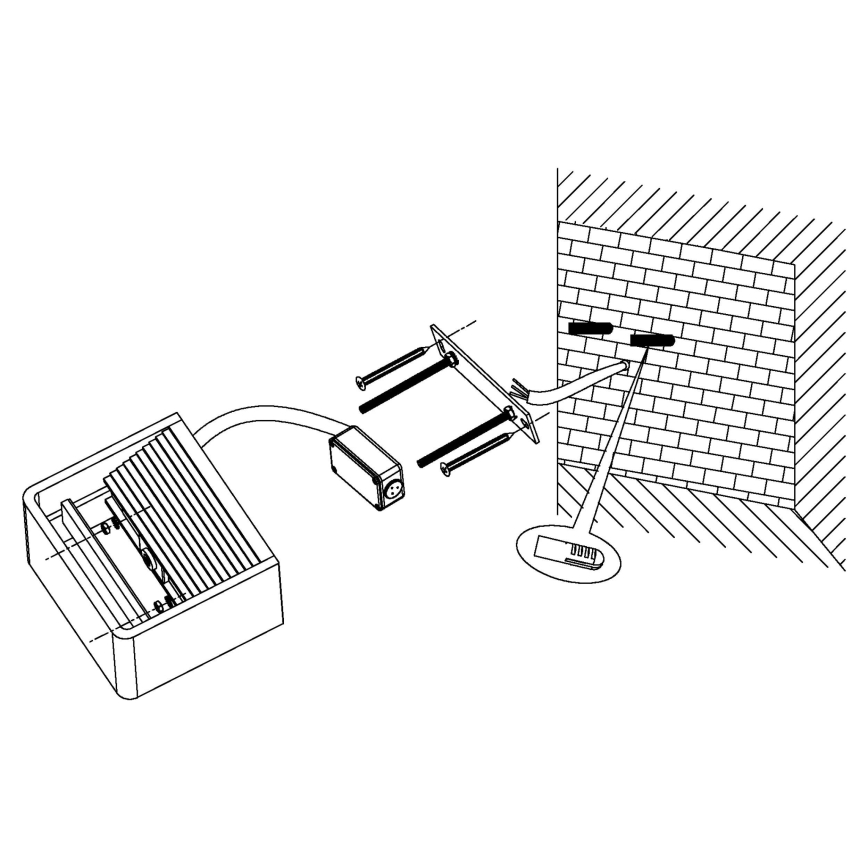 Eglo 96497 - Applique murale extérieure DONINNI LED/6W/230V IP44