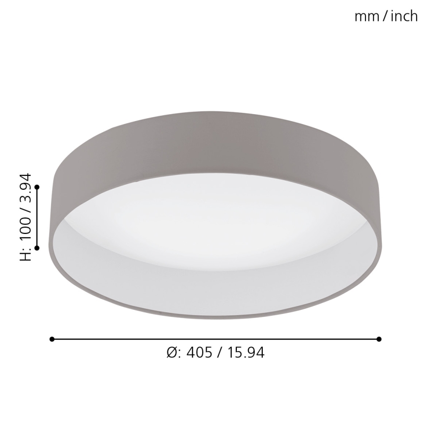 Eglo - Plafonnier LED dimmable 18W/230V