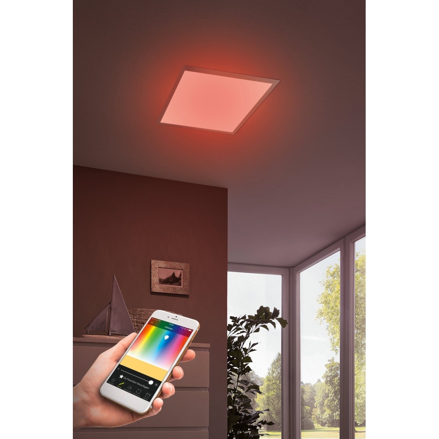Eglo - Luminaire LED RVBW à intensité variable SALOBRENA-C LED/16W + télécommande